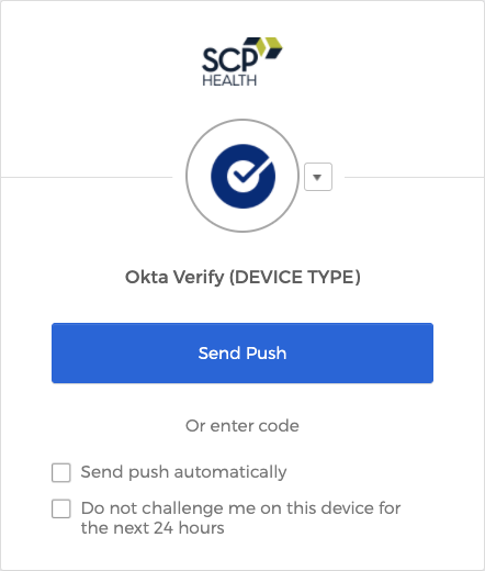 Okta Verify authentication